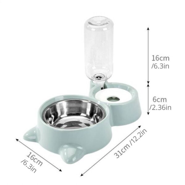 Fonte Automática de Água e Comedouro Azul para Pets: Mantenha Seus Gatos e Cães Hidratados com Estilo - Image 6