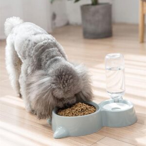 Fonte Automática de Água e Comedouro Azul para Pets: Mantenha Seus Gatos e Cães Hidratados com Estilo