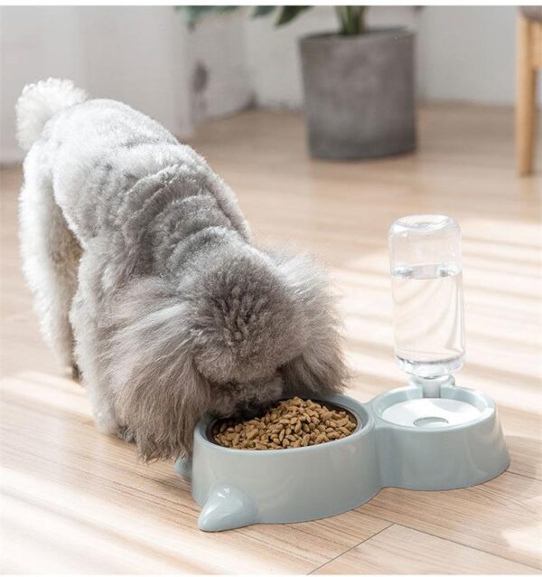 Fonte Automática de Água e Comedouro Azul para Pets: Mantenha Seus Gatos e Cães Hidratados com Estilo