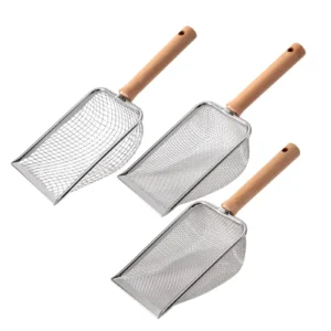 Pá de Aço inoxidável para Remoção do Resíduo gerado pelos Cães e Gatos. Limpeza Instantânea