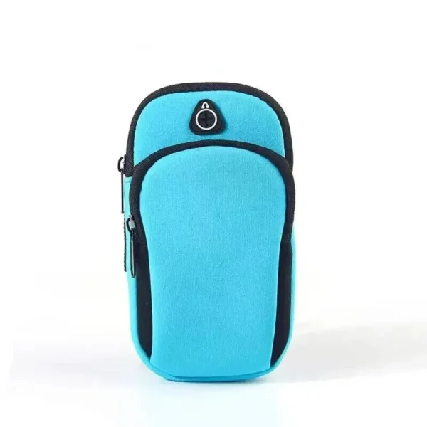 Braçadeira para esporte e fitness, braçadeira para corrida e academia, anti-suado, com orifício para fones de ouvido - Image 3