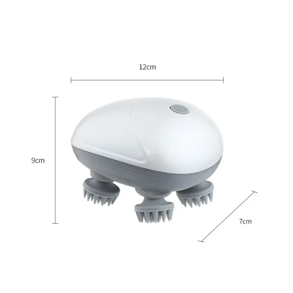 Massageador de Cabeça elétrica do couro cabeludo para o crescimento do cabelo, anti estresse e super relaxante excelente para saúde do ombro e pescoço. - Image 5
