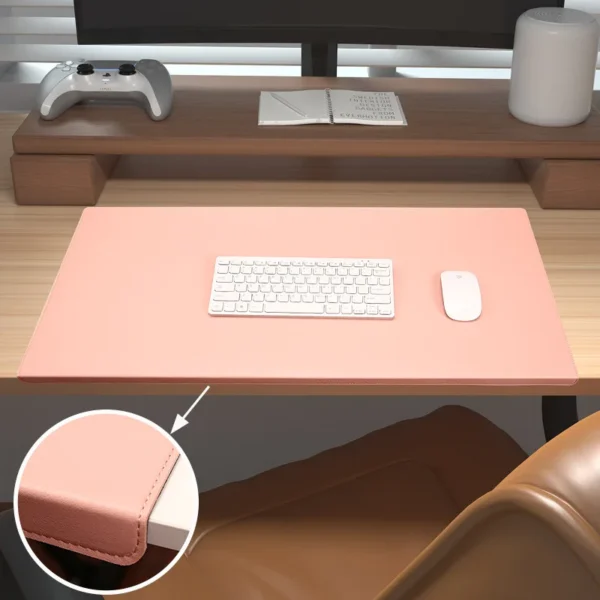 Tapete de mesa de escritório de couro, dobrável , mousepad para jogos, almofada de mesa, computador portátil - Image 4