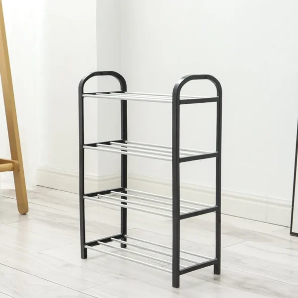Rack Organizador de Calçados, Fácil Montagem De 4 Níveis Excelente para Quartos e Banheiros. - Image 5
