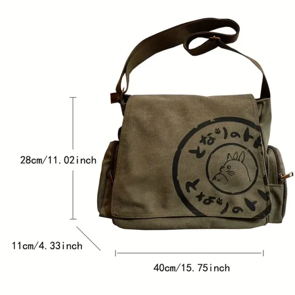 Bolsa Vintage Canvas Mensageiro de Ombro - Image 2