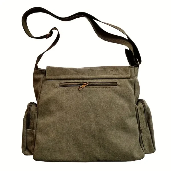 Bolsa Vintage Canvas Mensageiro de Ombro - Image 4