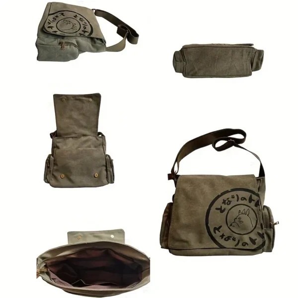 Bolsa Vintage Canvas Mensageiro de Ombro - Image 5
