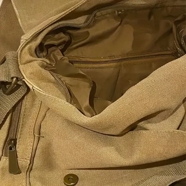 Bolsa Vintage Canvas Mensageiro de Ombro - Image 6