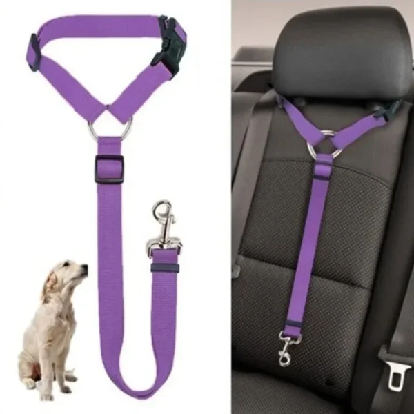 Cinto de Segurança para Cães com Ajuste para Diversos Tamanhos.