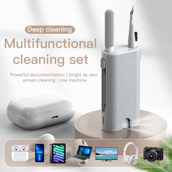 Fone de ouvido Cleaner Brush Kit, Câmera Telefone Tablet Laptop TV Tela Limpeza Ferramentas, Headset Limpeza Caneta para Airpod Pro 3 2 1, 5 em 1 - Image 2