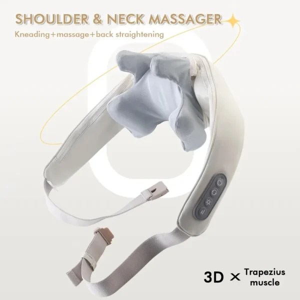 Massageador Foreverlily-sem fio para Pescoço e Costas, Ombro e Cervical Relaxante Trapézio - Image 3