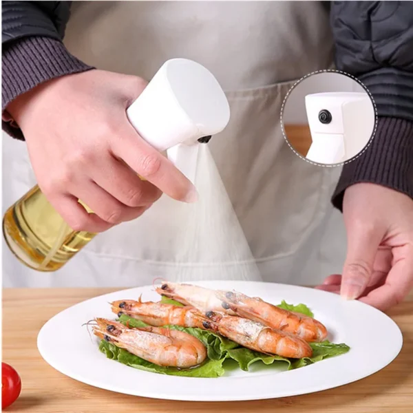 Garrafa Porta óleo, azeite, vinagre, shoyo e outros líquidos com spray para cozinha, excelente para temperar saladas, churrasco e cozinhar. - Image 3