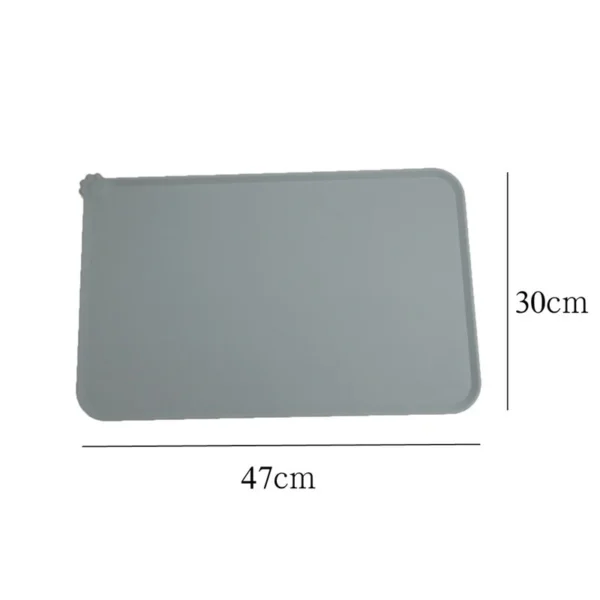 Tapete Impermeável de Silicone para Suporte das Tijelas de Refeições dos Cães e Gatos. - Image 6