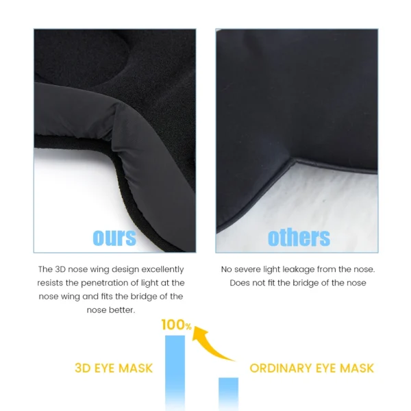 Máscara de seda para os olhos, máscara macia e suave do sono para o curso, tampa para descansar, relaxar, tampa do olho - Image 4