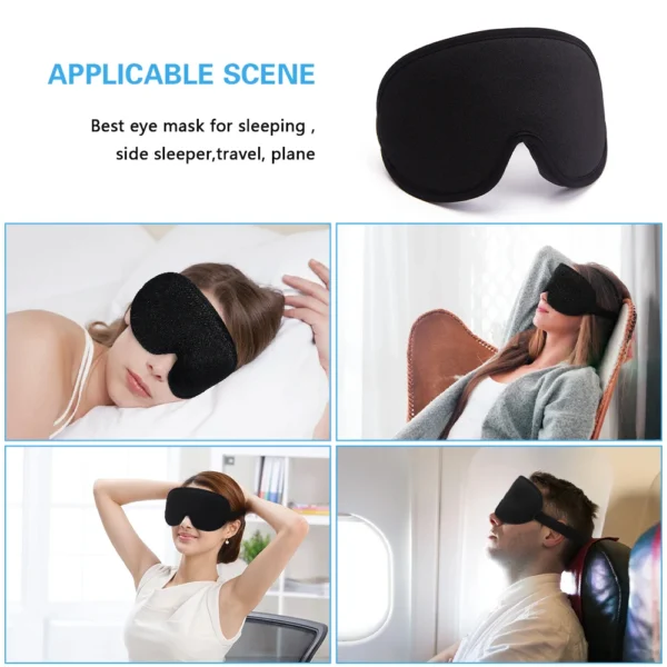Máscara de seda para os olhos, máscara macia e suave do sono para o curso, tampa para descansar, relaxar, tampa do olho - Image 6