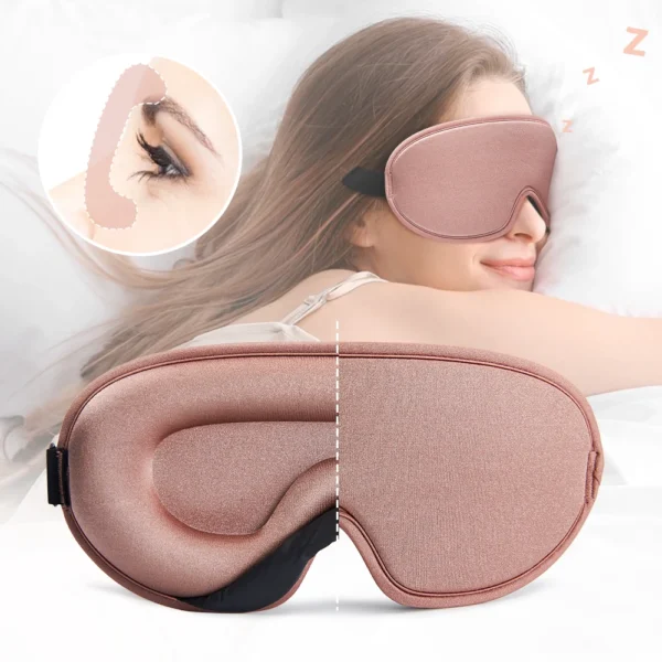 Máscara de seda para os olhos, máscara macia e suave do sono para o curso, tampa para descansar, relaxar, tampa do olho