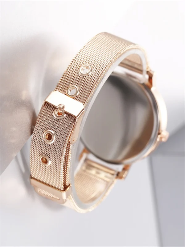 Relógio de pulso Feminino esportivo, de malha de aço com pulseira lazer. Diversas Cores Impactantes. - Image 2