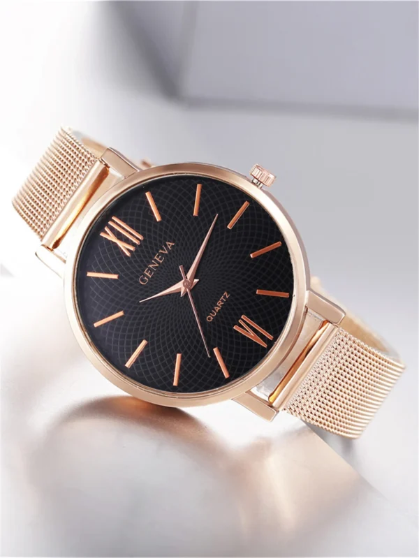 Relógio de pulso Feminino esportivo, de malha de aço com pulseira lazer. Diversas Cores Impactantes. - Image 6