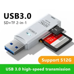 Mini Pen Drive Alta Velocidade 2 em 1 Multi Card Reader USB 3.0 Micro SD TF Cartão de Memória Flash Drive Adaptador
