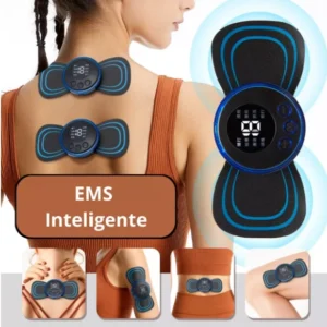 Mini Massageador EMS Estimulador Elétrico De Pescoço Portátil Para Alívio Da Dor Muscular Cervical