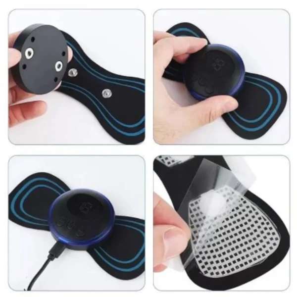 Mini Massageador Portátil Elétrico Cervical EMS Alivia Dores Corpo Pescoço, lombar - Image 5