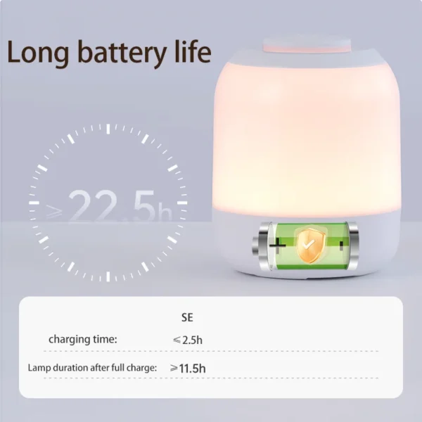 Abajur LED Lâmpada de toque para crianças, com sensor de toque, lâmpada de mesa portátil. - Image 6