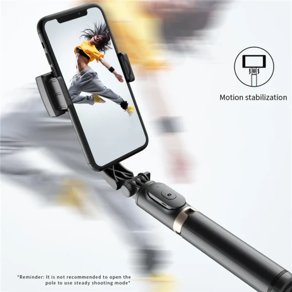 Tripé Ultra Roreta-Gimbal com Estabilizador, dobrável, sem fio, com Bluetooth, para IOS, Android. - Image 2