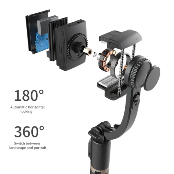 Tripé Ultra Roreta-Gimbal com Estabilizador, dobrável, sem fio, com Bluetooth, para IOS, Android. - Image 3