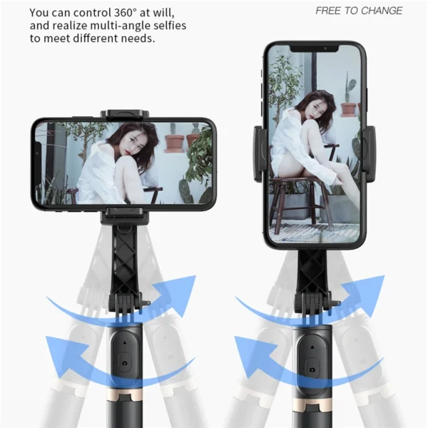 Tripé Ultra Roreta-Gimbal com Estabilizador, dobrável, sem fio, com Bluetooth, para IOS, Android. - Image 4