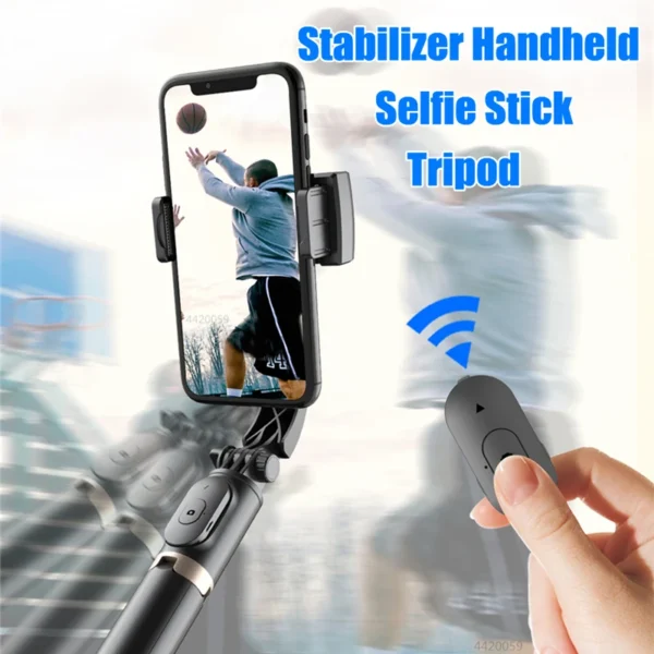 Tripé Ultra Roreta-Gimbal com Estabilizador, dobrável, sem fio, com Bluetooth, para IOS, Android. - Image 6