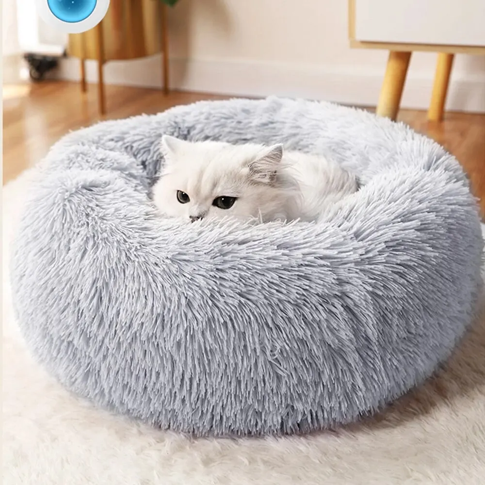 Super cama quente para dormir , macia, longa e de pelúcia ,melhor cama para cães de estimação e gatos.