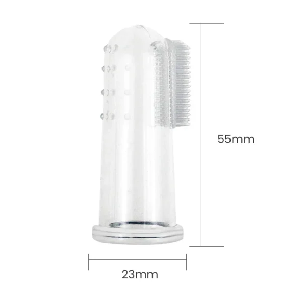 Escova de dente super macia para animais de estimação, escova de cachorro de pelúcia, mau hálito e tártaro ferramenta de cuidados, cão e gato limpeza de silicone, pet shop - Image 2