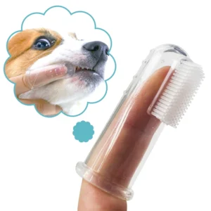 Escova de dente super macia para animais de estimação, escova de cachorro de pelúcia, mau hálito e tártaro ferramenta de cuidados, cão e gato limpeza de silicone, pet shop
