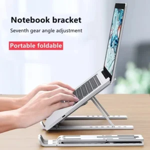 Suporte de alumínio para laptop Suporte removível para computador Suporte para notebook Compatível com Air Pro Dell HP Lenovo More 10-15,6"