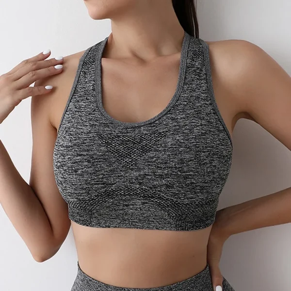 Sutiã Esportivo Push Up Respirável para Mulheres, Top de Fitness, Roupa Interior Yoga, Colete Running, Gym Wear - Image 4