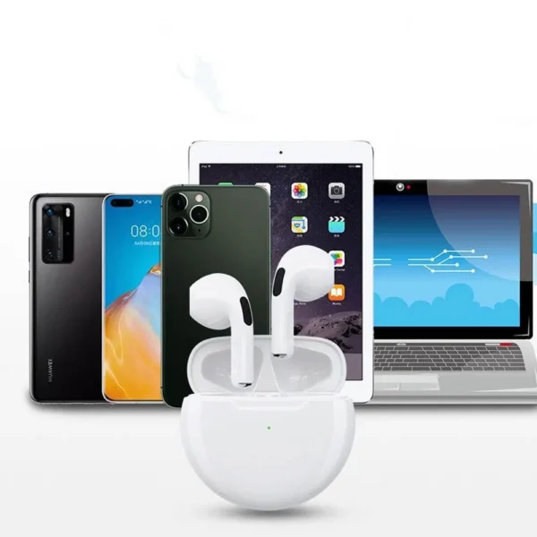 TWS Fones De Ouvido Sem Fio Bluetooth, Pro 6 Original, Mini Fones De Ouvido, fone De Ouvido Fone, Estéreo, Esporte Auricular para Xiaomi, Android - Image 6