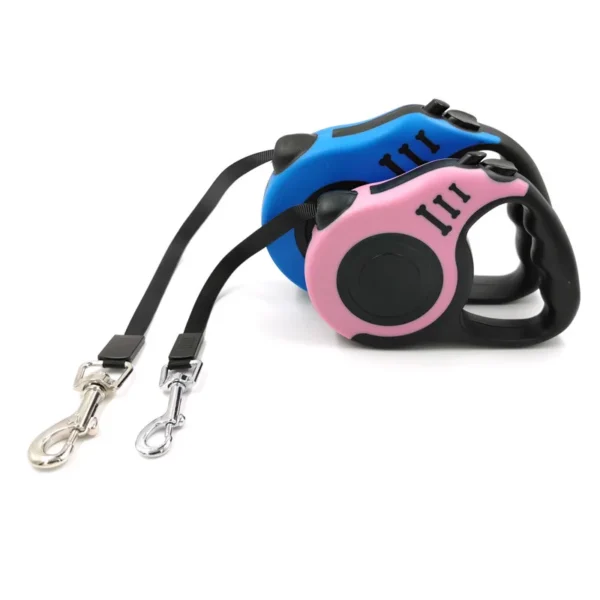 Coleiras retrátil para cães pequenos médios e grandes, corda de tração automática, cinto, produto flexível, 3 m, 5 m - Image 5