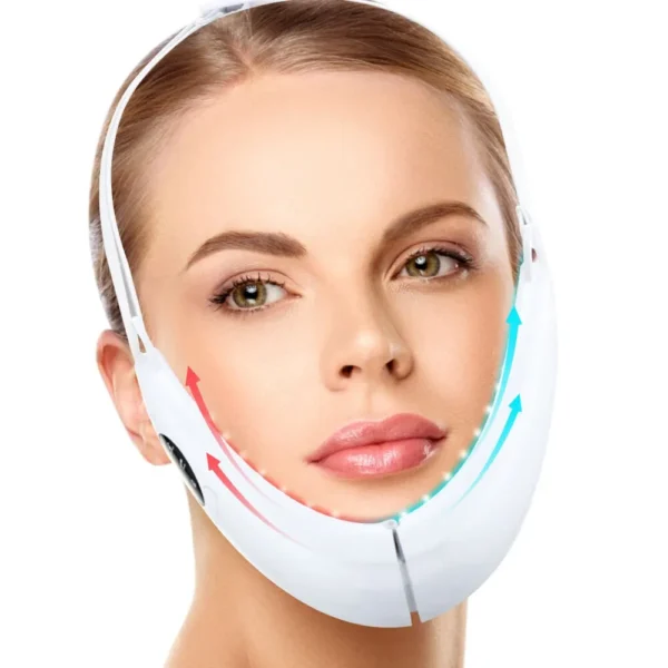 Cinto de Lifting Facial V-Line, Lifter Facial, Massageador Emagrecimento Vibração, Display LED, Instrumento de Beleza Facial, 5 Modos - Image 2
