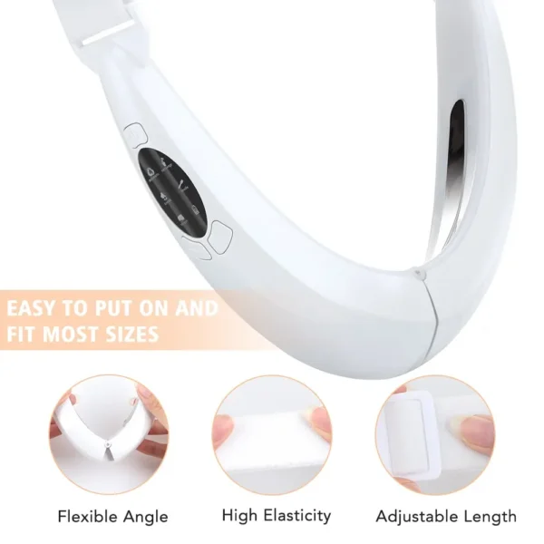 Cinto de Lifting Facial V-Line, Lifter Facial, Massageador Emagrecimento Vibração, Display LED, Instrumento de Beleza Facial, 5 Modos - Image 3