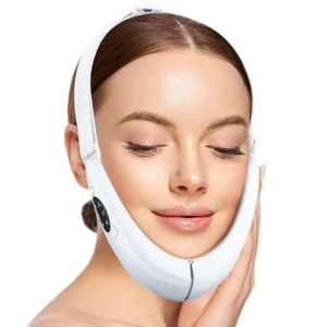 Cinto de Lifting Facial V-Line, Lifter Facial, Massageador Emagrecimento Vibração, Display LED, Instrumento de Beleza Facial, 5 Modos