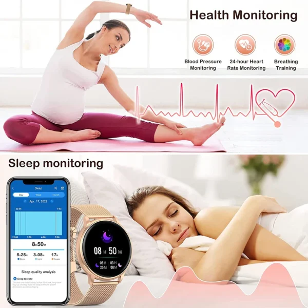 WEEDOM-Smartwatch com discagem personalizada para homens e mulheres, chamada Bluetooth, esporte, rastreador de fitness, freqüência cardíaca, Android, iOS, 2023 - Image 5