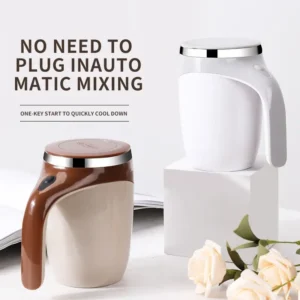 Caneca Multi Mix Recarregável Portátil Elétrica Aço Inoxidável Rotação Magnética Home Drinking Tools