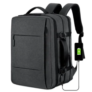 Mochila Impermeável Expansível com Entrada USB