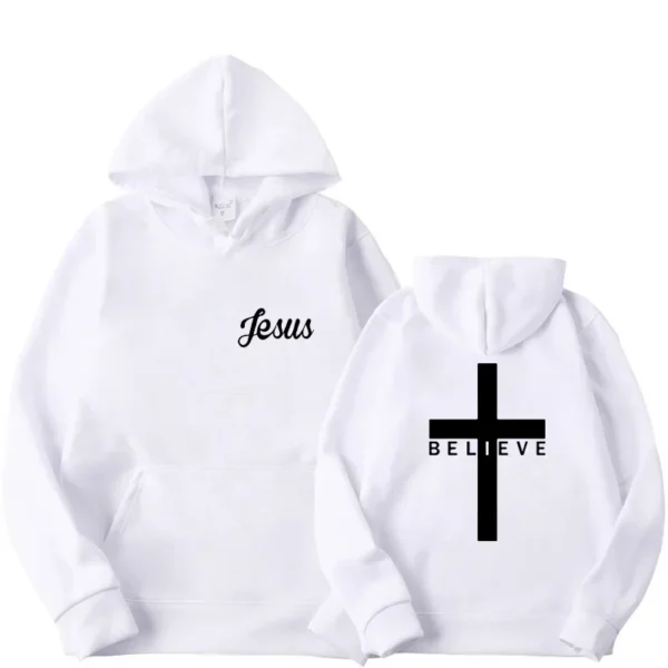 Moleton Believe Jesus com capuz, Sportwear - Image 2