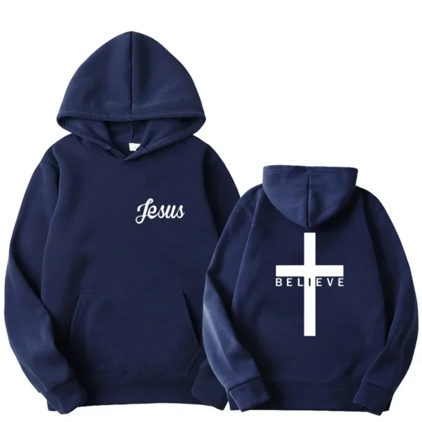 Moleton Believe Jesus com capuz, Sportwear - Image 3