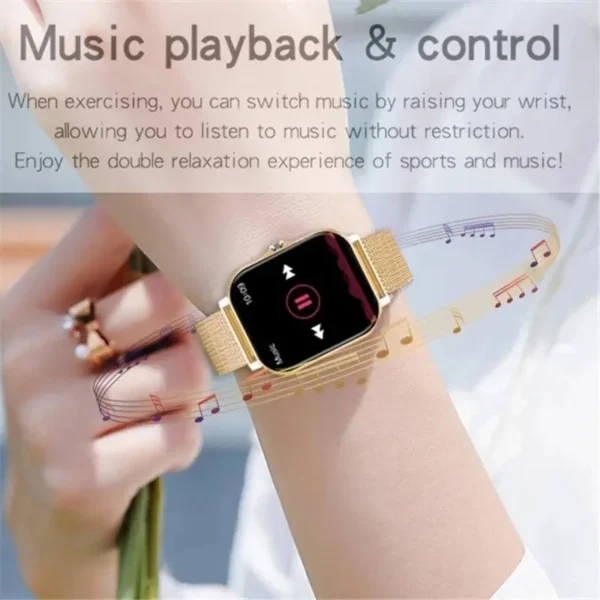 Relógio Touch Screen Inteligente para Homens e Mulheres, Relógio De Pulso Esportivo, Fitness, Chamadas Bluetooth, Smartwatch Digital. - Image 6