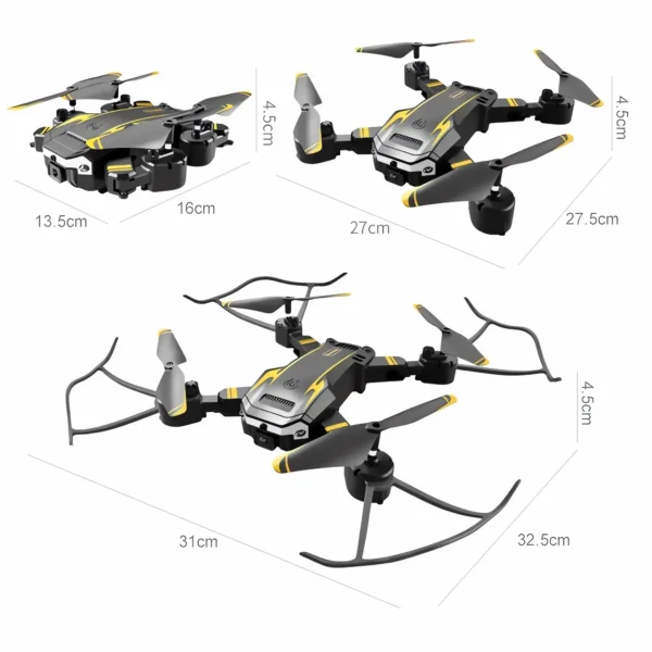 Novo Drone Profissional Alta Performance Quadcopter Dobrável, Com Fluxo Óptico, Evita Obstáculos, com Câmera HD 4K, 8K, S6 Max. - Image 4