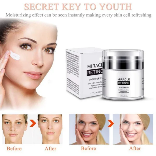 Retinol 2.5% creme hidratante para anti envelhecimento e reduz rugas linhas finas cuidados com a pele dia e noite retinol creme - Image 4