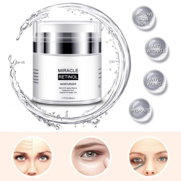 Retinol 2.5% creme hidratante para anti envelhecimento e reduz rugas linhas finas cuidados com a pele dia e noite retinol creme - Image 6