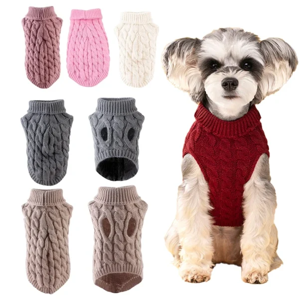 Roupas De Tricot para cães pequenos, Blusas quentes de inverno para Cães e Gatos de Pequeno Porte